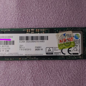 삼성 PM981 M.2 NVMe( 2TB )