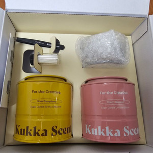 Kukka Scent 슈가 캔들 세트 (택배비포함)