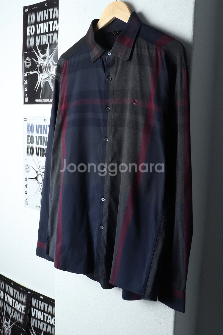 (L-XL) 닥스 셔츠 남방 스트라이프 톤다운--0
