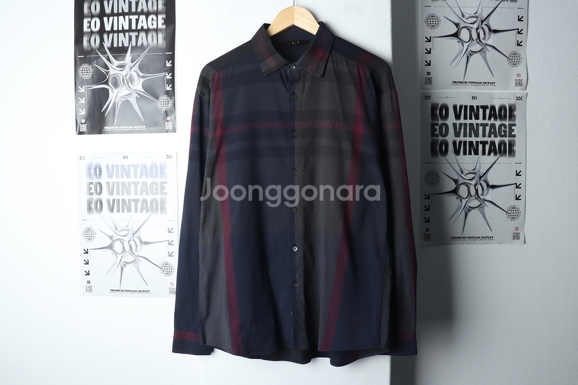 (L-XL) 닥스 셔츠 남방 스트라이프 톤다운--1