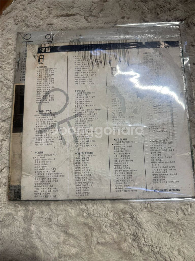 유열 1집 데뷔 앨범 LP 판매합니다 이별이래, 가을비--1