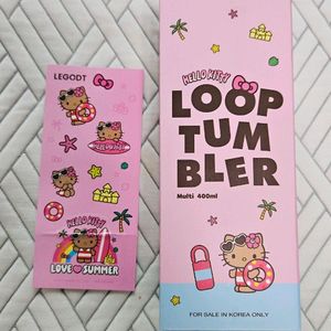 산리오x레고트 태닝헬로키티 루프 텀블러 400ml