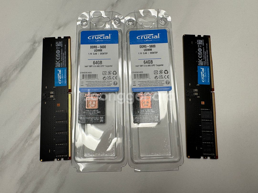 마이크론 DDR5-5600 64x2 128gb 대원정품--0