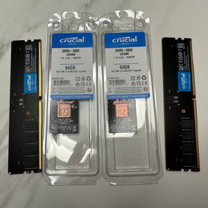 마이크론 DDR5-5600 64x2 128gb 대원정품