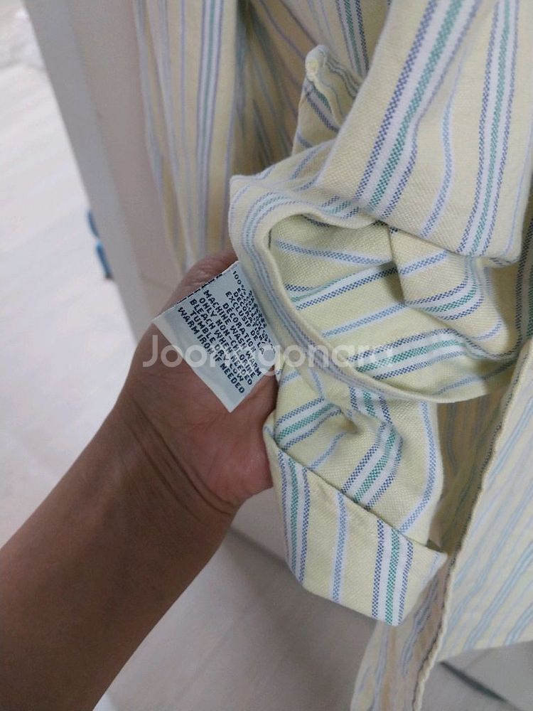 정품 빈티지 90년대 폴로 스트라이프 오버핏 셔츠--3