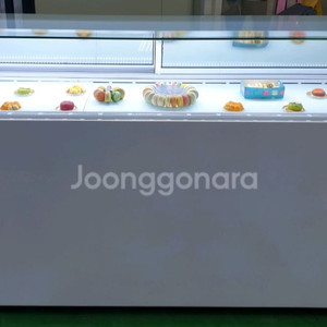카페용 마카롱 샌드위치 냉장 쇼케이스 앞1단뒤2단