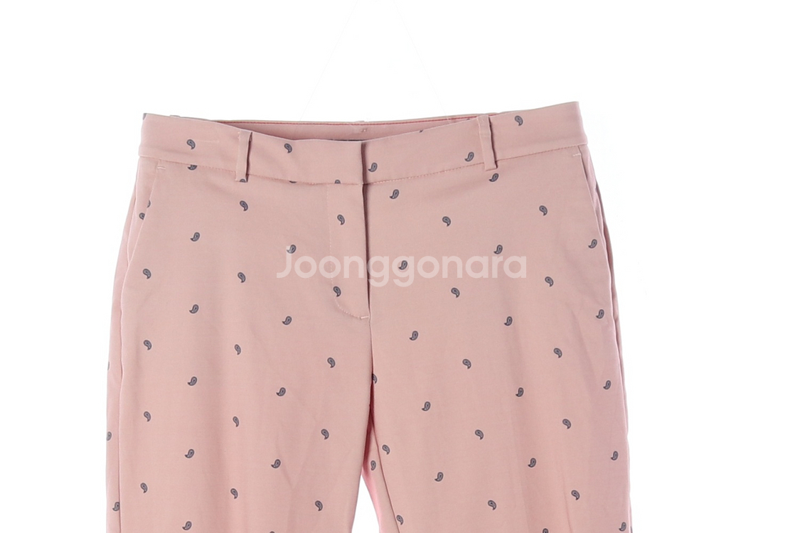 [S]타미힐피거 핑크 페이즐리 패턴 슬랙스 팬츠 셋업--1