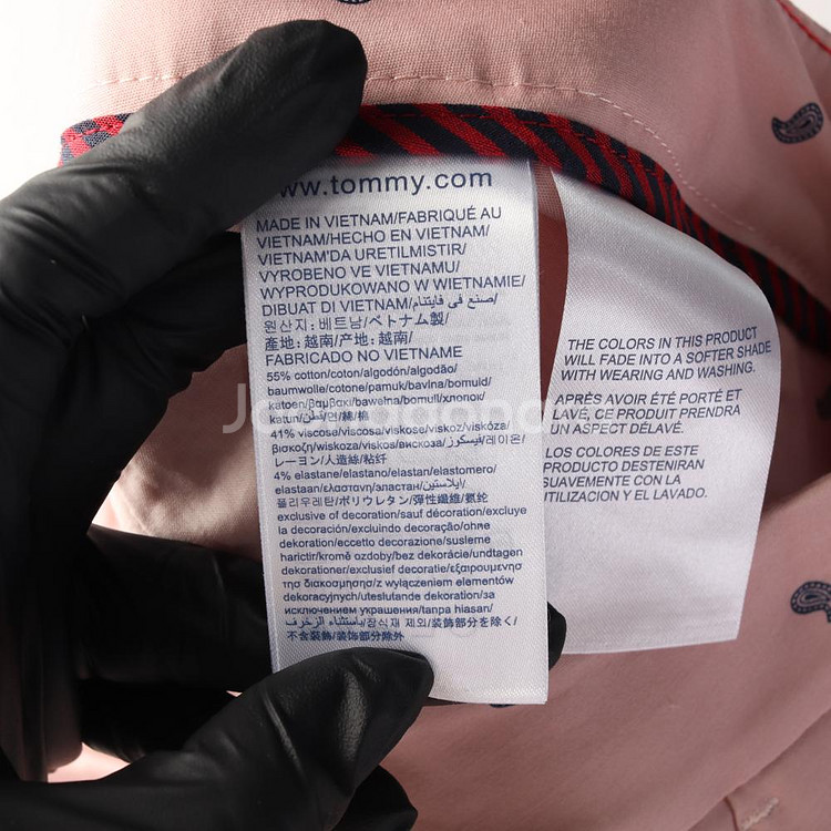 [S]타미힐피거 핑크 페이즐리 패턴 슬랙스 팬츠 셋업--6