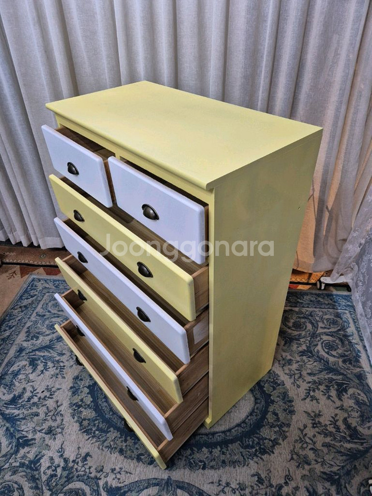 미드센츄리 7D 6단서랍장--3