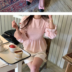 바이씨니 제작 스모크블라우스