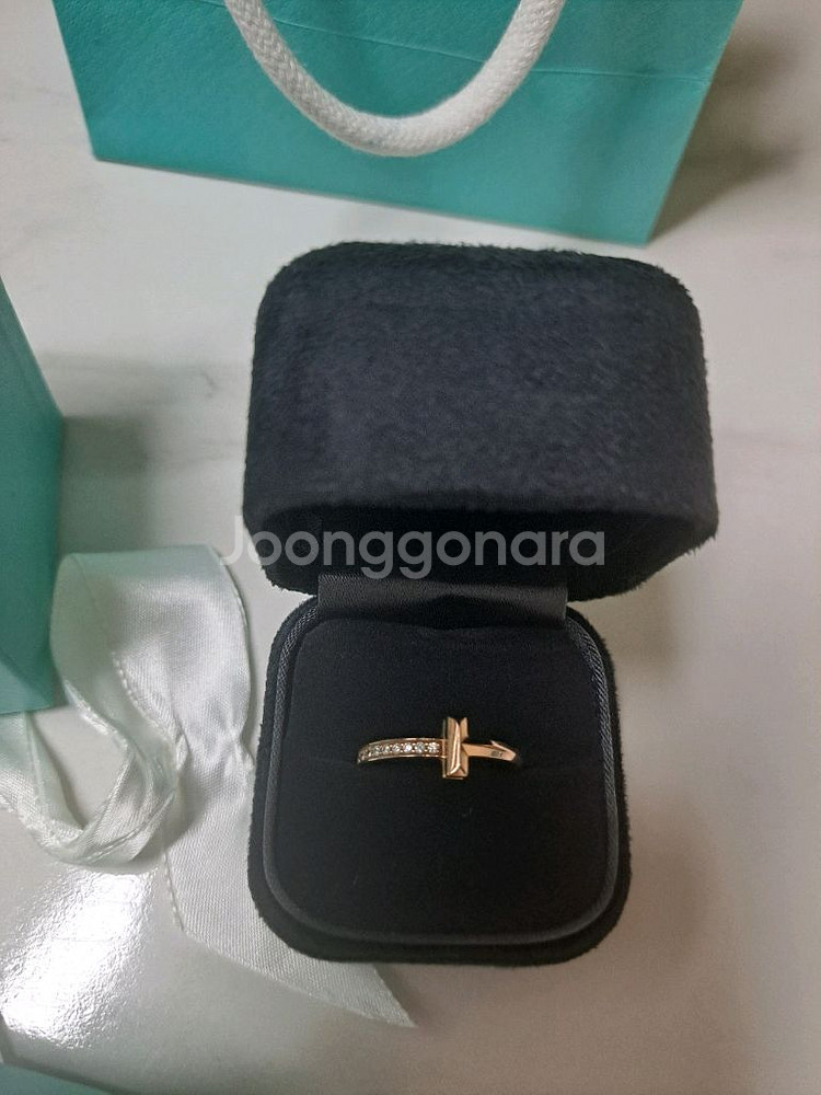 티파니 티원 다이아몬드 반지--1