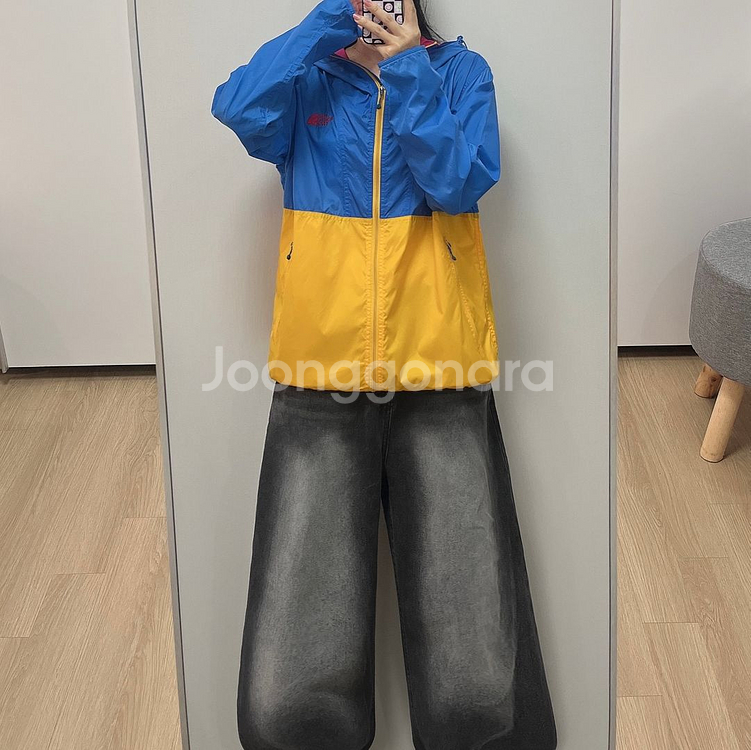 노스페이스 컴팩트 후드 바람막이 자켓--0