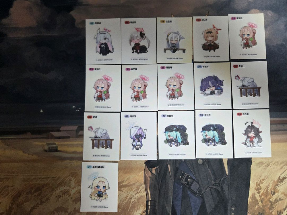 블루아카이브 띠부씰 판매 이미지