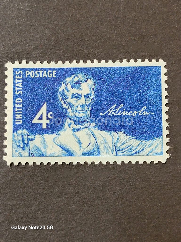 (미국우표) 제16대 대통령 아브라함링컨대통령 우표--0