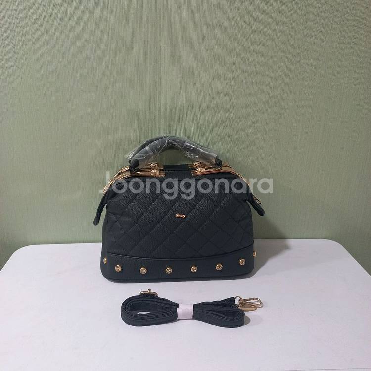 퀼팅 토트백 블랙 새상품--0
