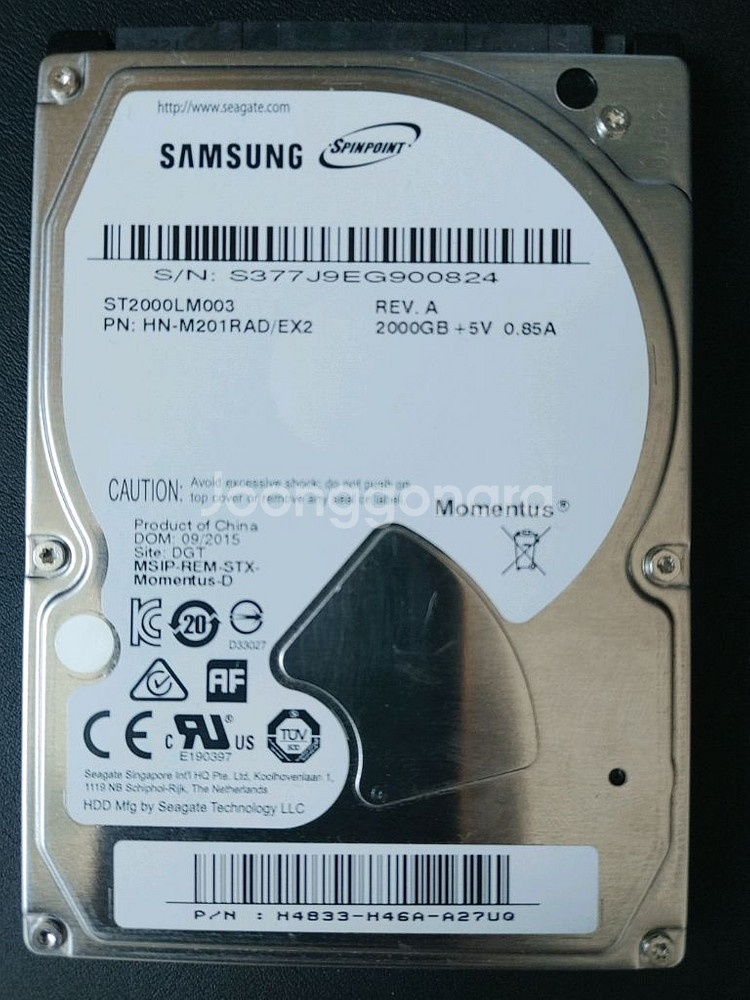 [초특가택포] 삼성 2.5인치 hdd 2tb--0