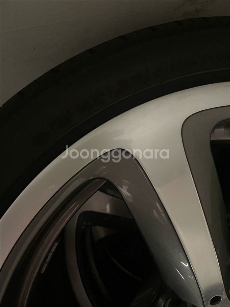 BMW 19인치 순정 휠+타이어 세트--2