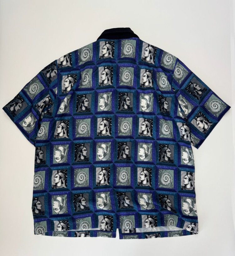 위캔더스 PORTRAIT GRID 패턴 반팔 셔츠 L 이미지