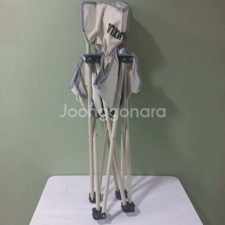 캠핑의자 1인용 화이트 새상품--4