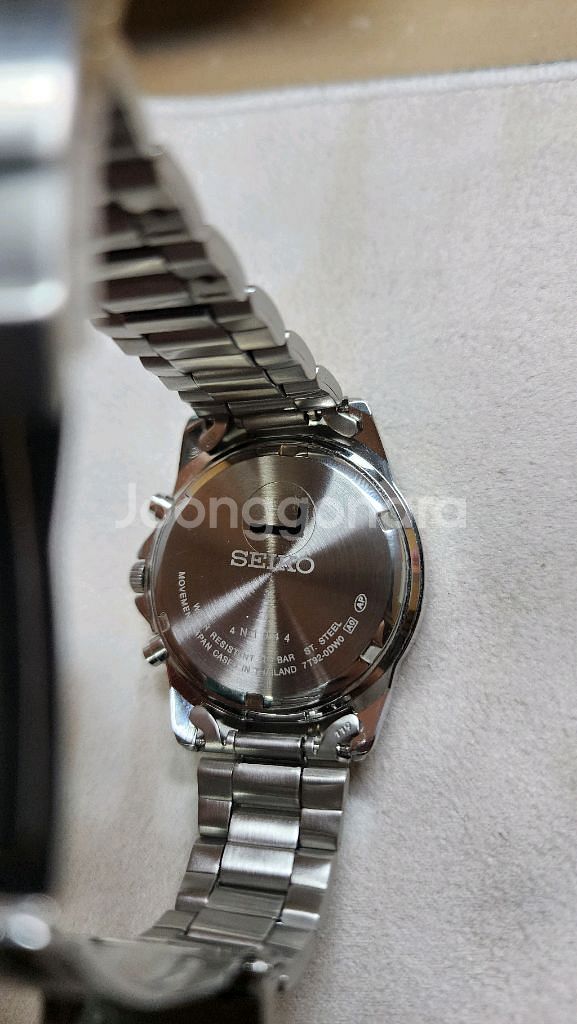세이코 크로노그래프 메탈시계,러버스트랩--5