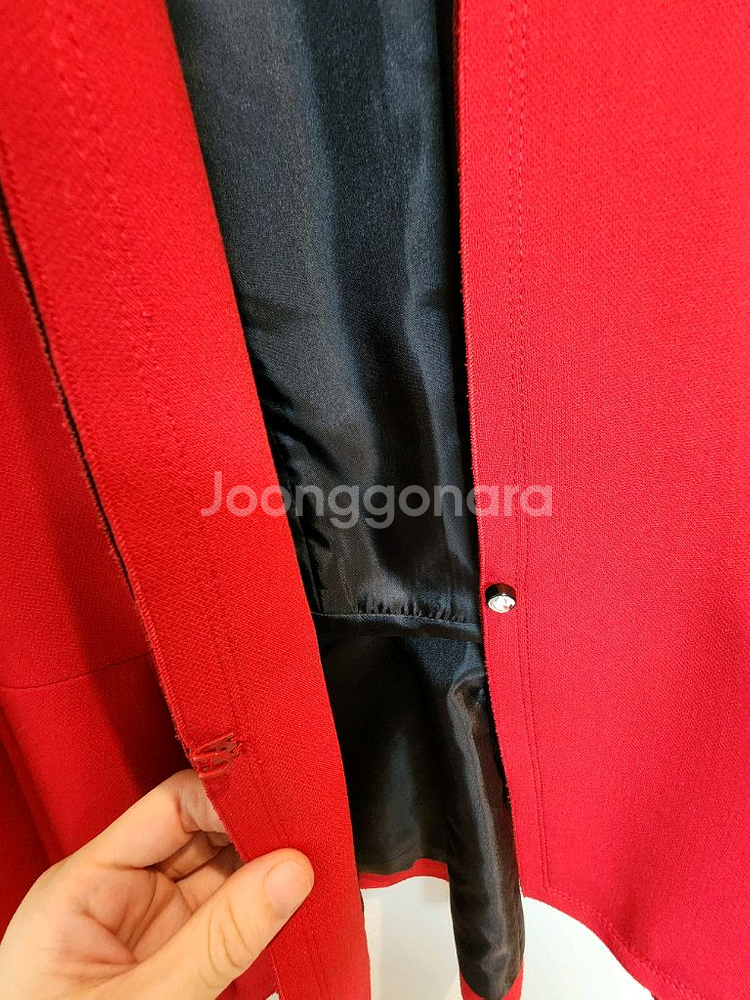모조에스핀 이중노카라 페플럼 슬림라인 자켓 66사이즈--7