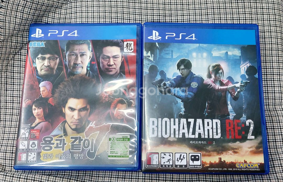 ps4 ps5 바이오하자드re2 용과같이7 일괄판매--0