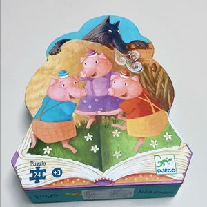드제코 프랑스 퍼즐 아기돼지 삼형제 24pcs