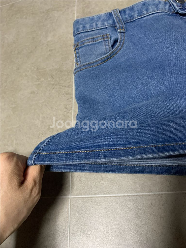 (새상품) 쫀쫀 반바지,청반바지,데님반바지,스판,텐션--1