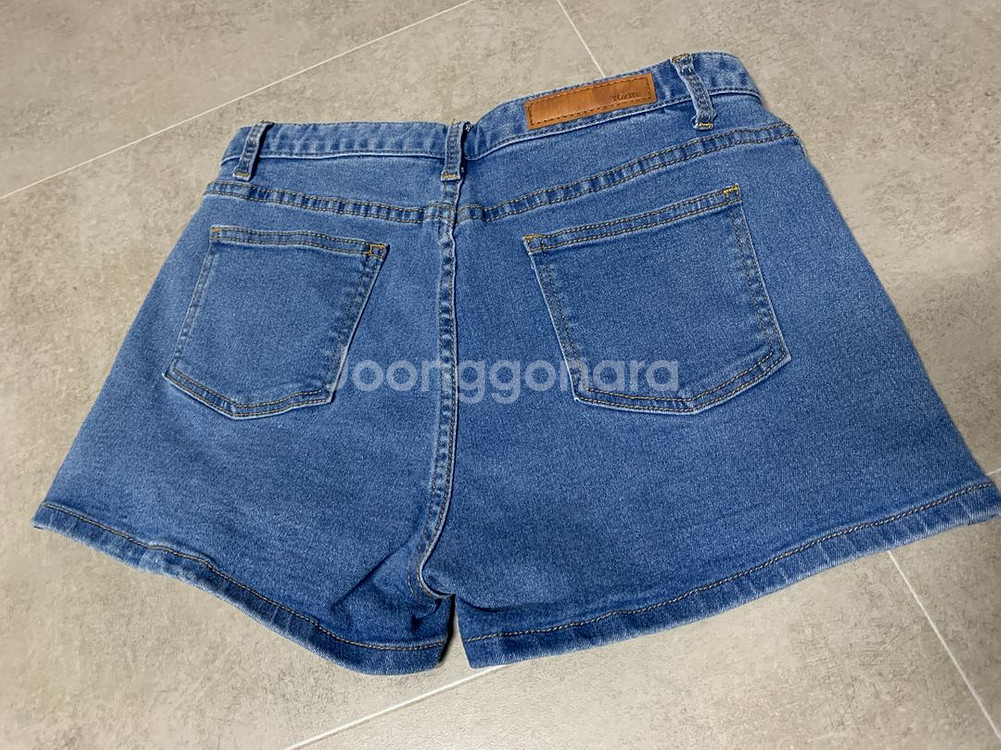 (새상품) 쫀쫀 반바지,청반바지,데님반바지,스판,텐션--2