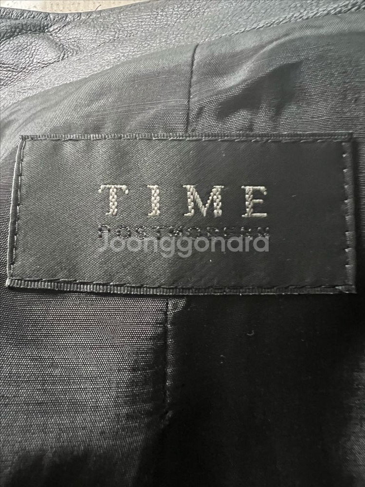 TIME 가죽 배색 라이더 자켓 95~100--5