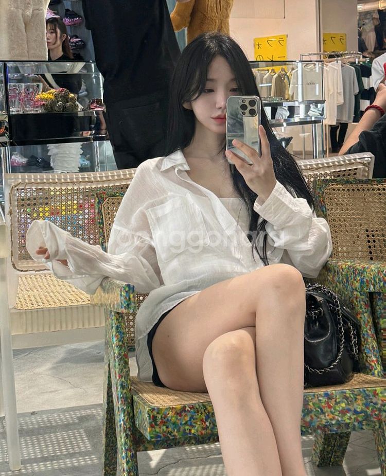 카인다미 화이트 셔츠--1