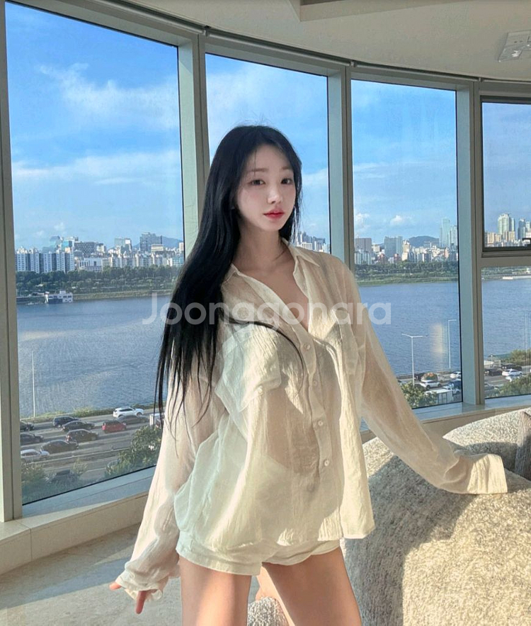 카인다미 화이트 셔츠--5