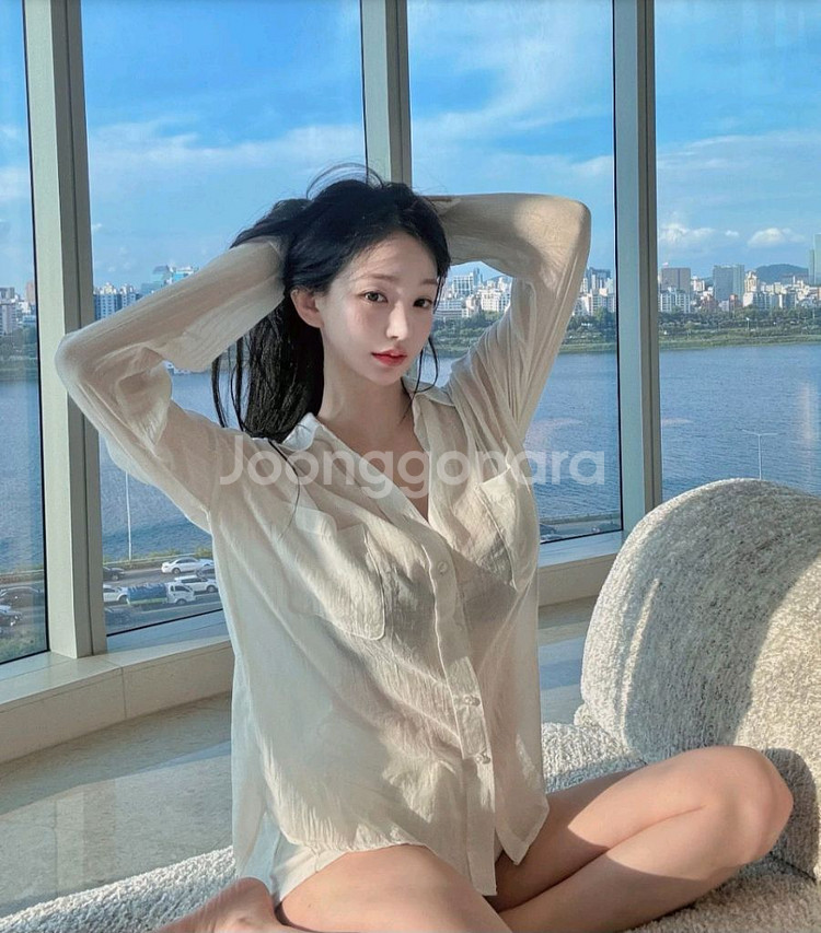 카인다미 화이트 셔츠--4