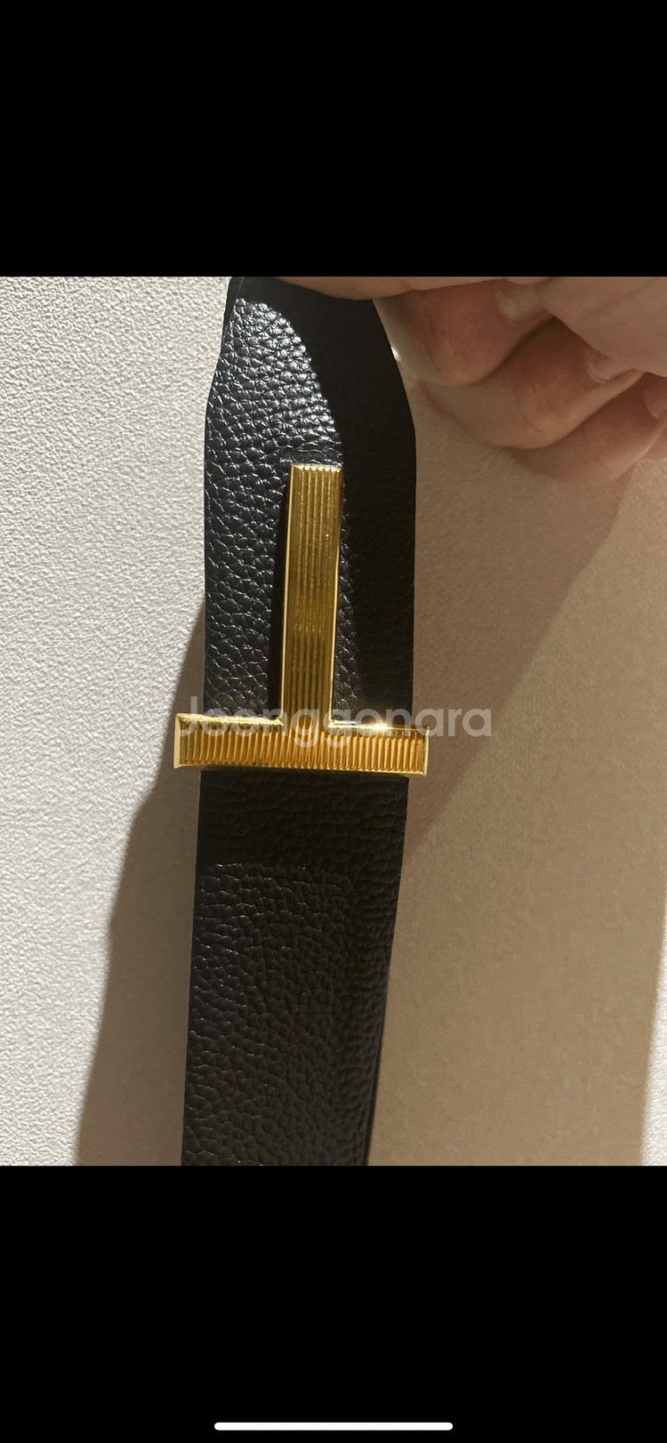 톰포드 금장 벨트--0