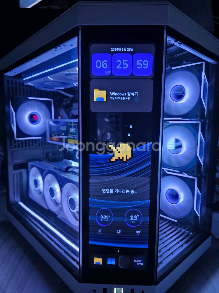 9950x3d x870e 5080 본체 팝니다(hyte--0