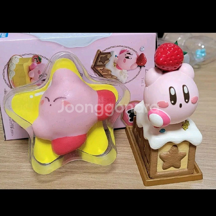 (일괄)고전 커비 말랑이 반다이 반프레스토 딸기 피규어--0