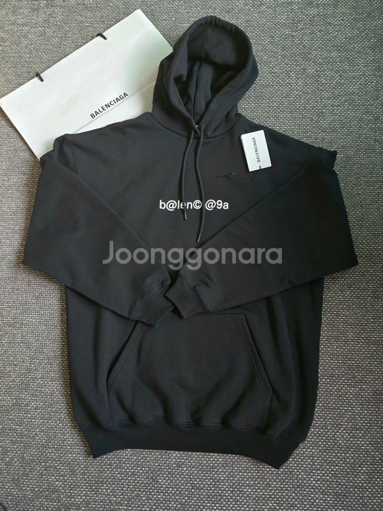 발렌시아가 심볼릭 후드티 (100)--0
