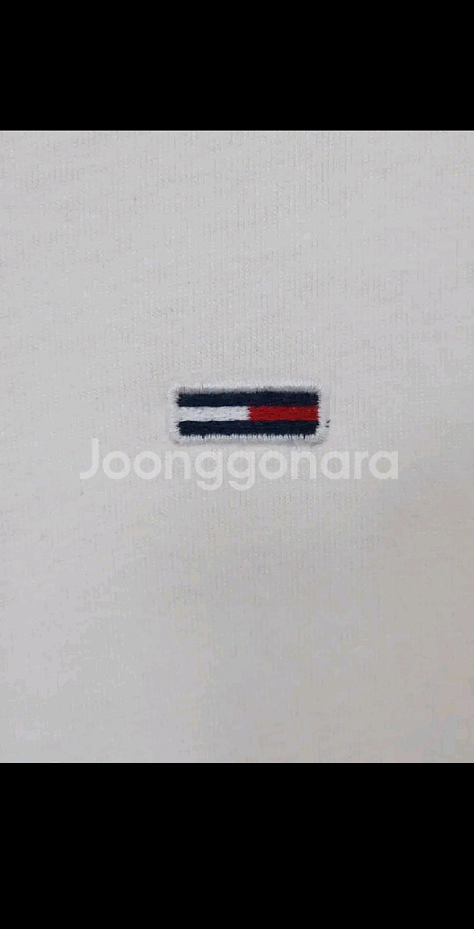 (L) 타미진스 반팔티 화이트 타미힐피거 면티셔츠--3