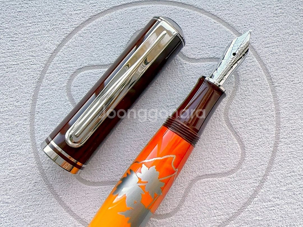 펠리칸 M640 인디안 썸머 M 만년필 팝니다.--3