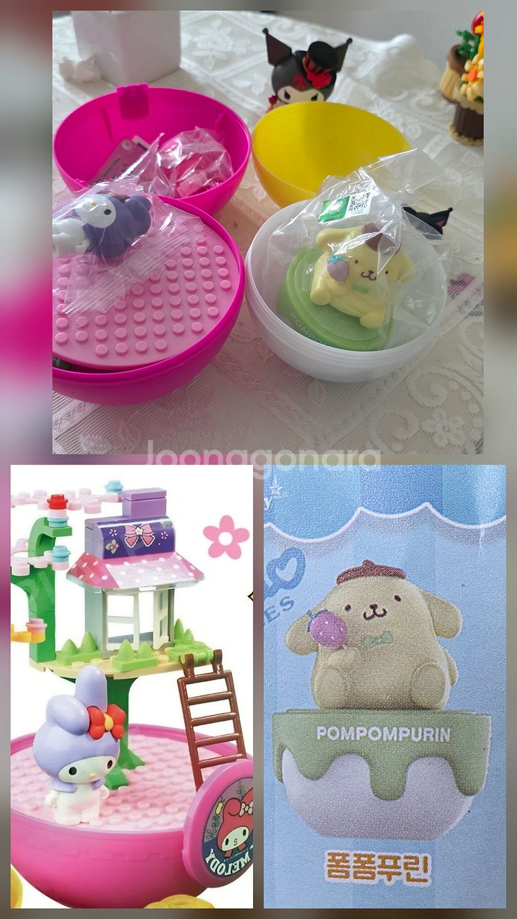 산리오(마이멜로디,폼폼푸린)나노블럭 판매합니다.--0
