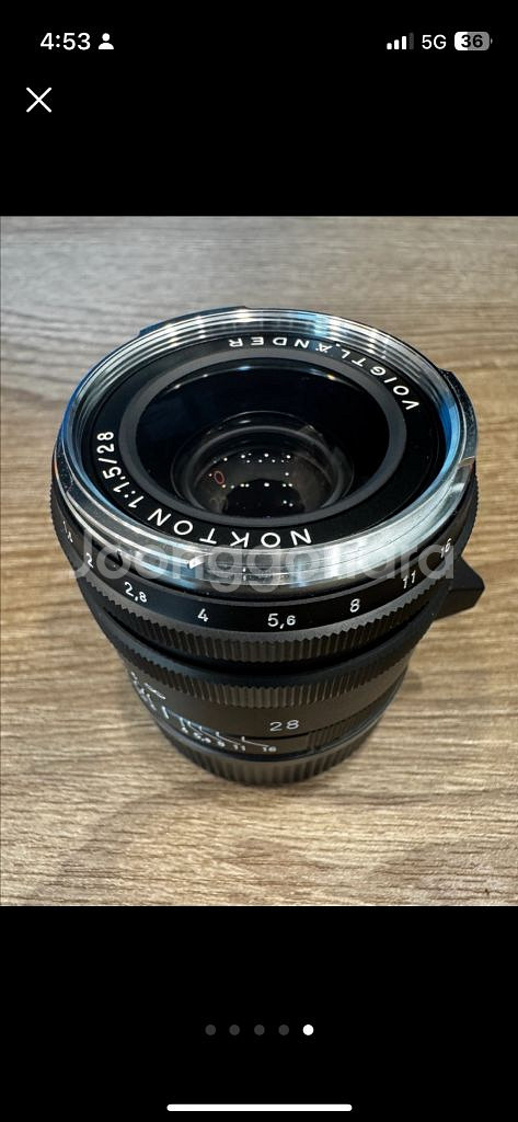 Voigtlander 28mm F1.5 렌즈 vm마운트--4