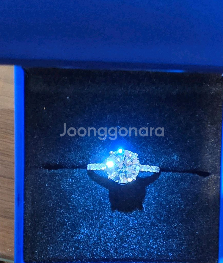 14k 랩다이아몬드 반지 2캐럿 새상품--0