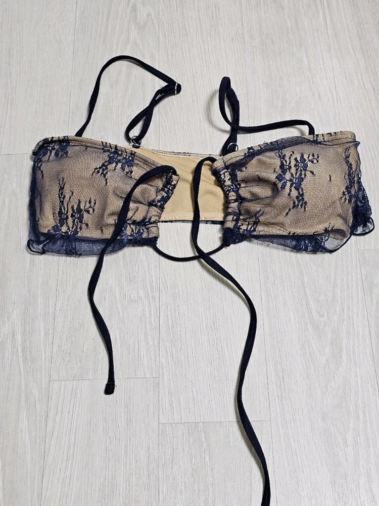 비치팜 반시 플라워 시스루 3피스 비키니 수영복 (새상 이미지