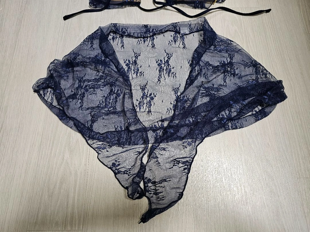 비치팜 반시 플라워 시스루 3피스 비키니 수영복 (새상 이미지