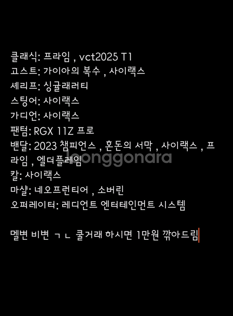 발로란트 한섭 굿즈--0