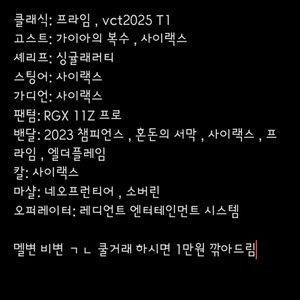 발로란트 한섭 굿즈