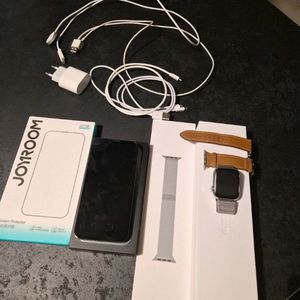 애플워치8 45mm 스테인리스 lte 정상해지