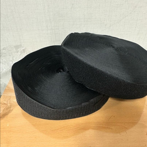 검정 재봉용 벨크로 테이프 암수세트 5cm 25m