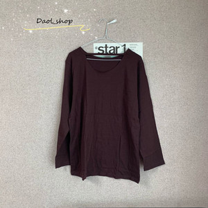 (새상품) 초커넥 티셔츠 브라운