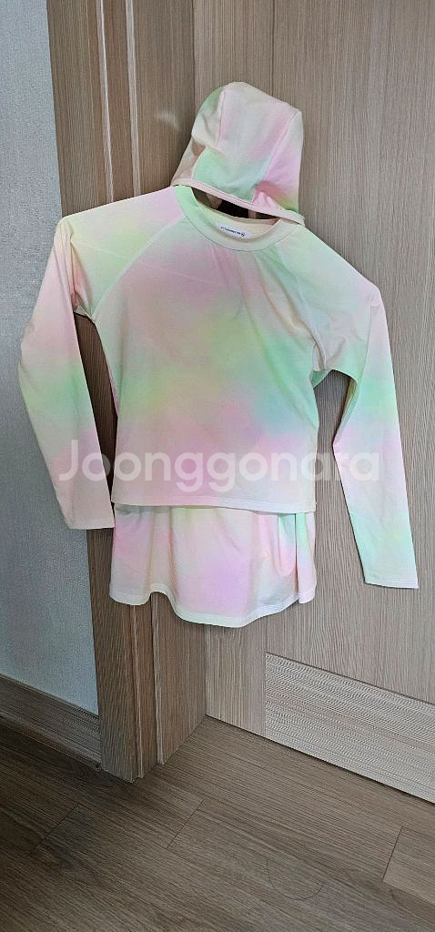스타일노리터 여아 래쉬가드 스커트 모자 세트--3